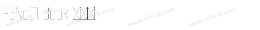 RBNo31 Book字体转换